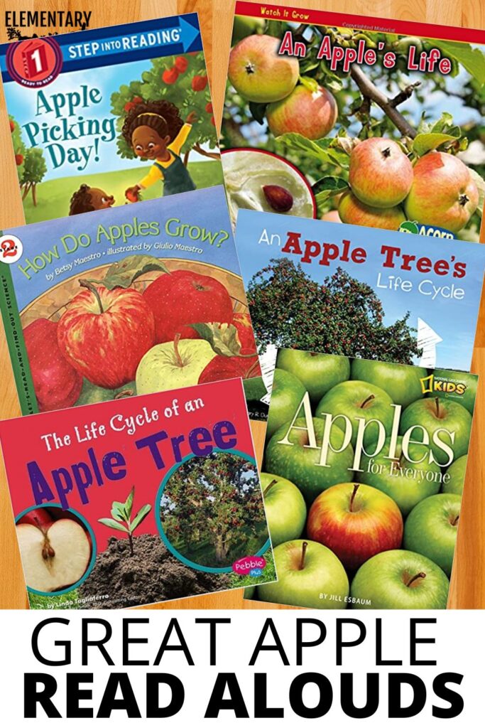 5 Fun Ways to Use Apple Life Cycle Worksheets and Activities in the Classroom Collection of children’s books about the apple life cycle and apple tree growth.