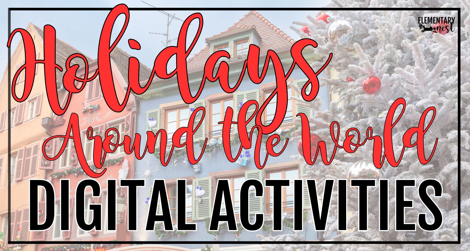 Holidays Around the World digital classroom activities for December lessons with a technology focus.