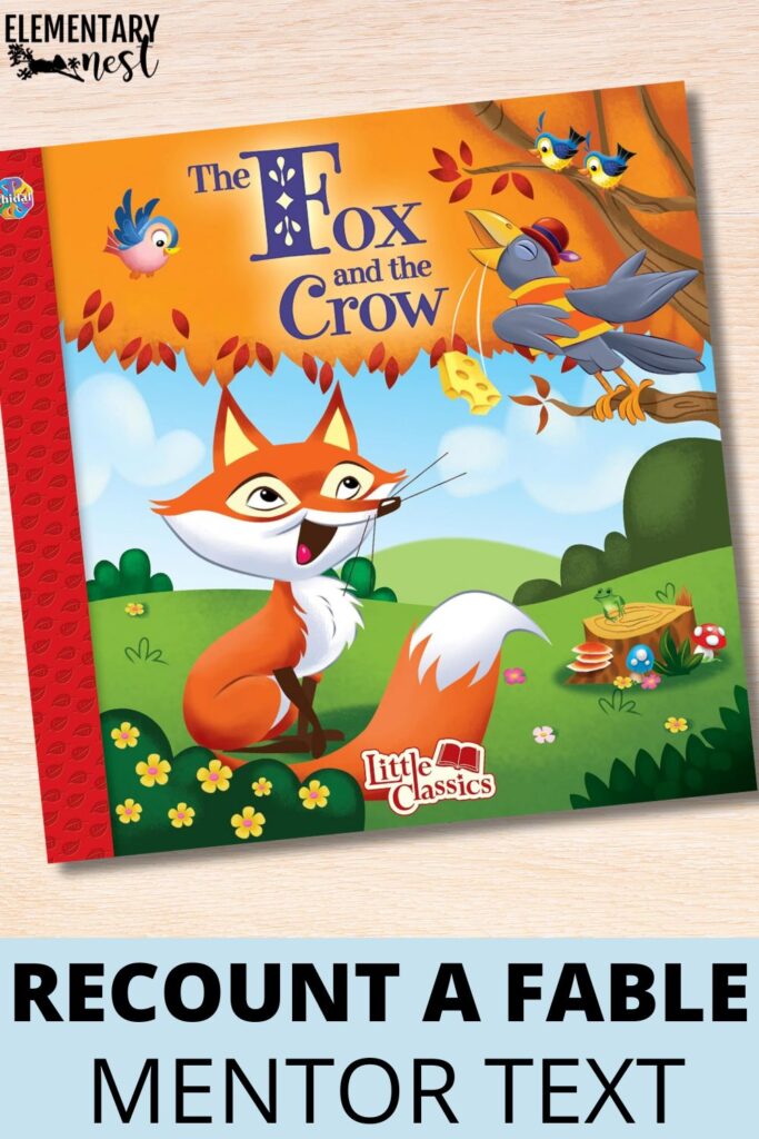 The Fox and the Crow from Little Classics, a colorful children’s fable book