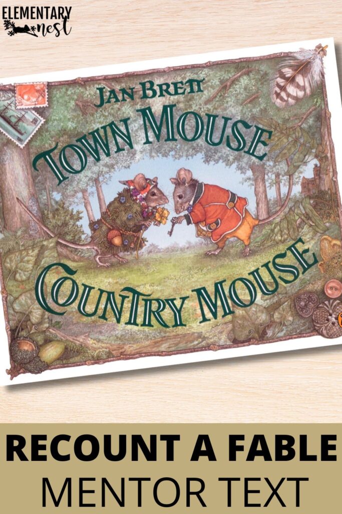 Town Mouse, Country Mouse by Jan Brett, a detailed retelling of a classic Aesop’s fable.