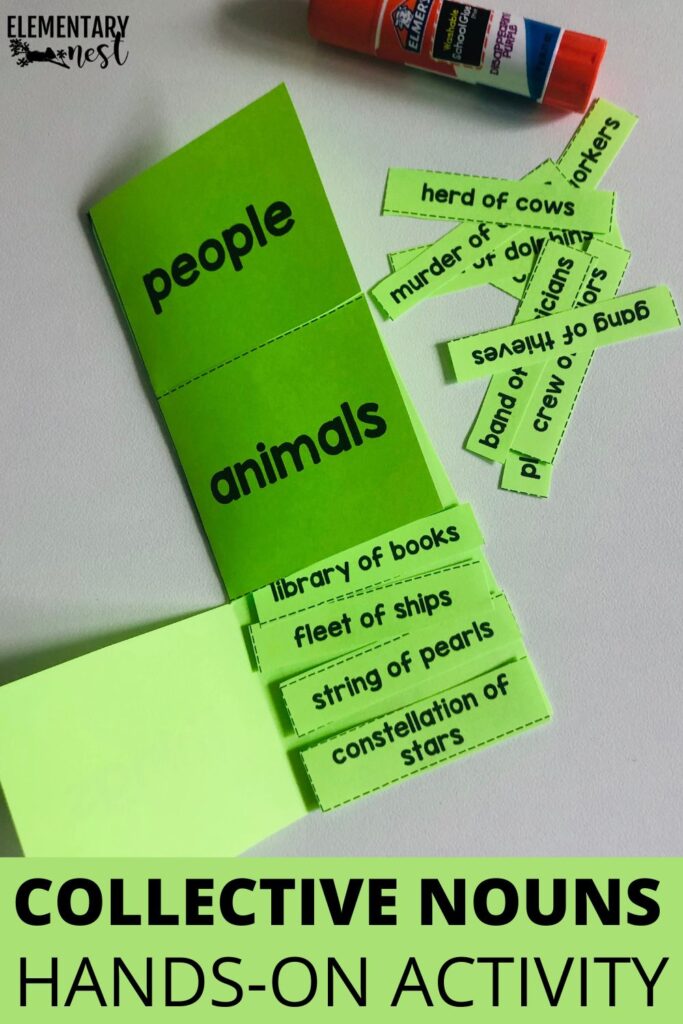 5 Fun Collective Nouns Activities for Your Classroom Collective nouns hands-on sorting activity for animals, people, and objects.
