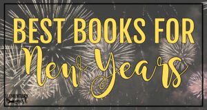 Fireworks with text overlay promoting best New Year’s books for kids.