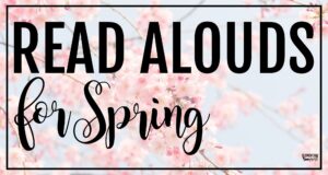 spring read alouds for elementary students with cherry blossoms and seasonal classroom theme